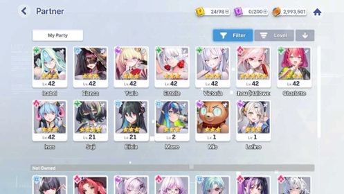 Global [Mid] 11 SSR, Full T0 + Isabel + Kouchou 5⭐️ + 15K Crystal + 224 Tickets