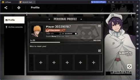 Nuverse SEA |Lv.33|2 SSR (KisukeB1,Yoruichi)+Sign+Stamp|Log Google|Check SS BSR140B