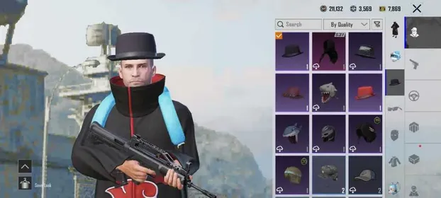 PUBG Mobile Account | Rare Outfits | Naruto Akatsuki Set | Helmet & Backpack Skins