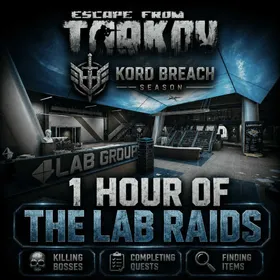 1 Hour Of The Lab Raids [ Escape from Tarkov Kord Breach Season 1 ] Killing bosses | Completing quests | Finding items