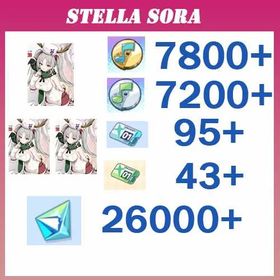 Korea| Laru + Laru + Laru + 26000 Diamonds + 7800 Gold Vinyls + 7200 SilverVinyls + 95 Azure Tickets + 43 Standard Tickets + 5-Star Echo Selector + 5-Star Rover Selector + Unused 5-Star Selector | Fast Delivery