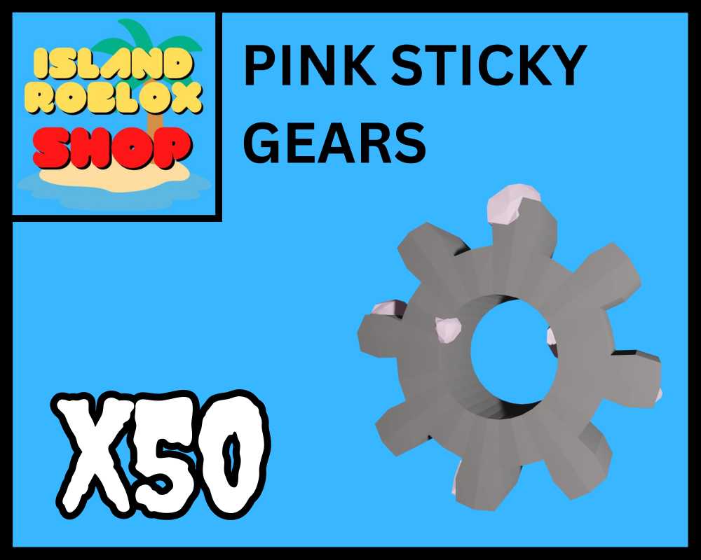 Roblox Islands x 50 PINK STICKY GEARS (PINK SLIME)