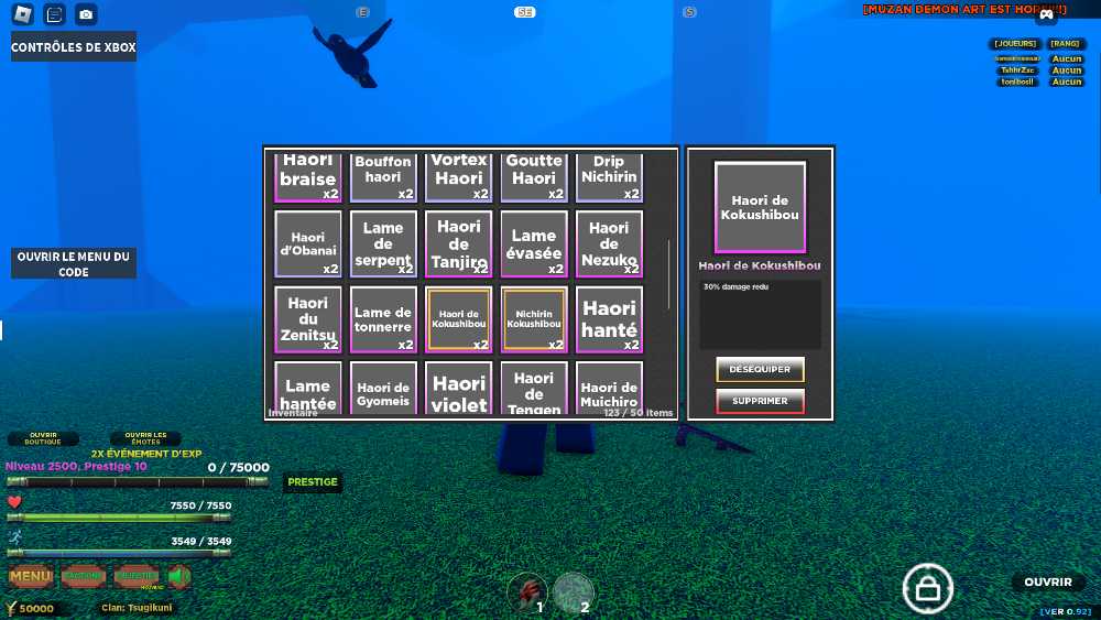 Account Slayer Unleashed Max Level Tsugikuni Clan WITH MANY OBJECTS