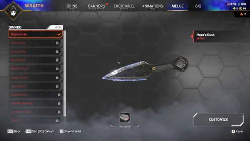 LVL 315 | HEIRLOOM WRAITH HOPE'S DUSK | 45 LEGENDARY ITEMS | NO PASSES | FULL EMAIL ACCESS | ONLY 8 LEGENDS STILL LOCKED | OG WRAITH TRACKER ART |