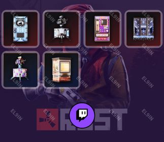 🌌 Twitch Drops ❤️ Rust Charity '26 Furnace ❤️ Rust [Total 6 Items]