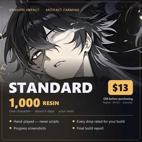 Artifact Farming 1,000 Resin