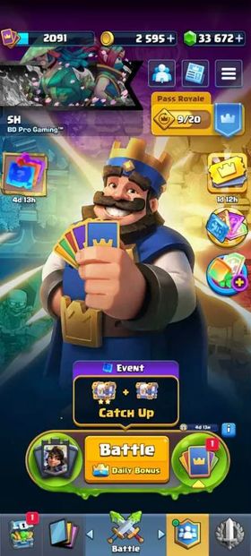 LVL 2055♦️34,000 GEMS♦️49 lvl 16 CARDS♦️80 lvl 15 CARDS♦️171 EMOTE COLLECTION♦️31 EVOS♦️9 HEROES♦️SHIFT TO BUYER MAIL