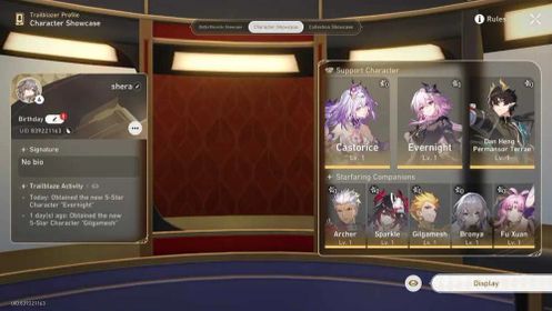 [ASIA] Castorice, Evernight, Dan Heng • Permansor Terrae, Archer, Sparkle, Fu Xuan, Bronya, Blade | TL 6 | Female Account