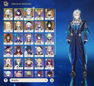 AISA AR55 | 5 stars*9 | Neuvillette+Raiden Shogun+Nahida+Navia+Dehya+Tighnari+Keqing+Qiqi+Jean lots of 4* characters and weapons Female endgame account | 36 characters