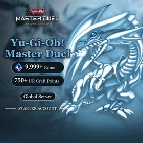 Yu-Gi-Oh! Master Duel Global Starter Account | 9,999+ Gems + 750 UR Craft Points