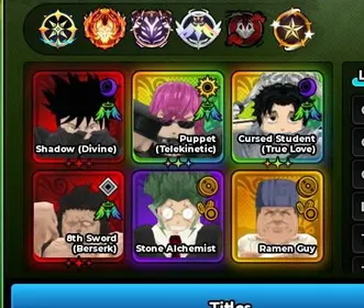 (Auto Delivery) 4 Unbounds Shadow 8th Sword Puppet Cursed Student┊Anime Expedition AE
