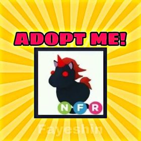 Adopt Me Legendary Neon Fly Ride Evil Unicorn NFR