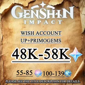 [NA] AR55 | Nicole+48100 Primogems / 115Acquaint Fates/60Intertwined /Female | Fast shipping/Email Bound