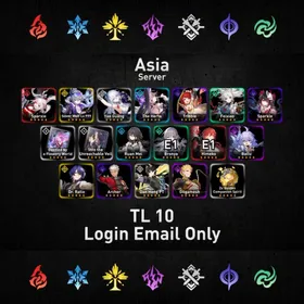 [ Asia ] TL 10 | UID 83 | Sparxie + Lightcone Dazzled by a Flowery World + Silver Wolf Lv.999 + Yao Guang + The Herta + Lightcone Into the Unreachable Veil + Tribbie + Feixiao + Sparkle + Ruan Mei + Bronya E1 + Himeko E1 + Bailu + Dr Ratio + Archer + Dan Heng PT + Gilgamesh + Golden Companion Spirit X2 | Sparxie Signature x The Herta Signature | Double Signature | Female Starter | Login Email Only | Coordinated Delivery