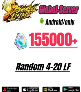 Global[Android only] 155000+ Chrono Crystal】+Random 4-22LF|Baidan ID | The plot has been completed | DragonBall Legends