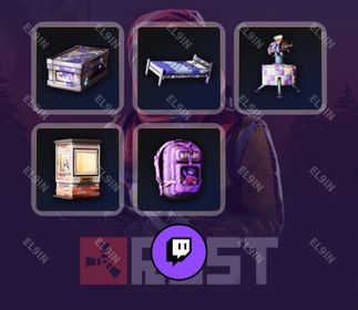 💜 Twitch Drops 💎 Rust Charity '26 Turret 💜 Rust [Total 5 Items]