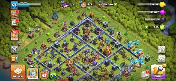 TH16 | SAMI MAX | NICE EPIC EQUIMENT | [HERO- 55-72-50-47-50- 27-5] | NC 1000 | XP 175 | Full MAX DEFENCES | BEST DEAL |  FULL ACCESS