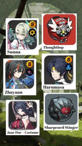[ASIA] IK 13 | Sunna + Sunna's Weapon + Jane Doe (Summer Costume) + Jane Doe's Weapon + Zhuyuan + Harumasa + Zhao RATE ON EVENT BANNER.  AUTOMATIC DELIVERY