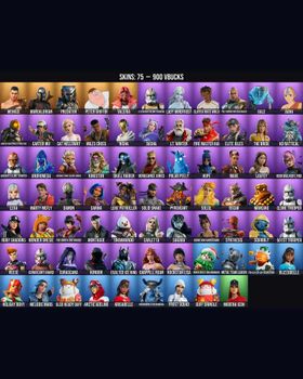75 Skins Cat Holloway ⭐️ Ruby Shadows ⭐️ Fa-La-La-La-Fishstick ⭐️ Slayer Juice WRLD ⭐️ Mandalorian ⭐️ Kondor ⭐️ Lexa ⭐️ Mancake ⭐️ Clone Trooper ⭐️ Mave ⭐️ Andromeda ⭐️ Reese ⭐️ Predator ⭐️ Sentinel ⭐️ Menace ⭐️ Peter Griffin ⭐️ Valeria ⭐ m9749922139