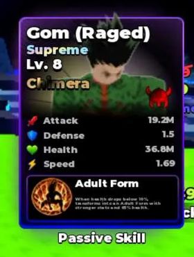 Roll Anime to Fight: Maxed Chimera Viking Gom (Raged)