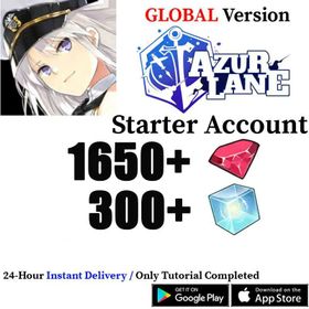 [global/EN server] 1650+red crystal+300+Rubik's Cube+Pass the novice tutorial/Android/iOS Interoperability/Initial account/Azur Lane Accounts