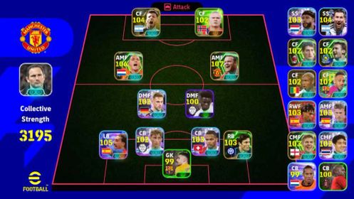 【Collective Strength - 3195+】🔶Wayne Rooney-107🔶Wesley Sneljder-106🔶Marc Cucurella-105🔶✔️ Only Konami Linked