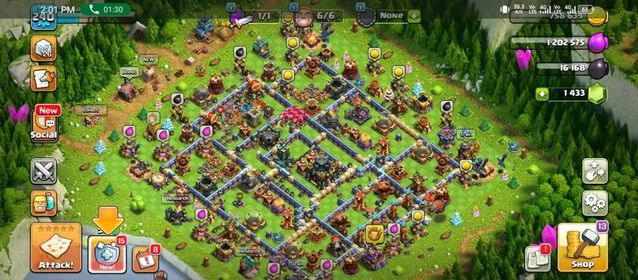 P-228   Town Hall 17 close max|| heros 87-95-72-70-42|| BH 10 nearly max || name change available || strong defence & walls||
