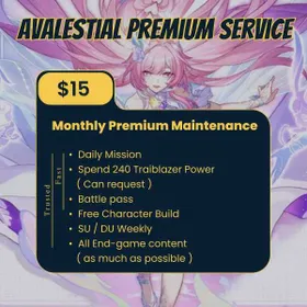 Honkai: Star Rail │ Premium Elite Monthly Maintenance │ 30-Day Trailblaze Management Service