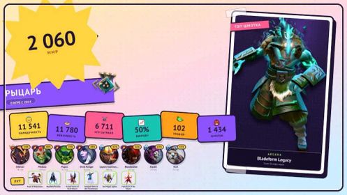 🔷Discount🔷Arcana Jugg, Lina, PA, Pudge | 🔷102 TROPHY | 🔷 HIGH HERO TIERS Silencer 30 LVL | 🔷60 TOKENS, Sale, 2060 MMR, 11541 Behavior score, 11541 вежлNвостN, 6711 games, 6711 hours