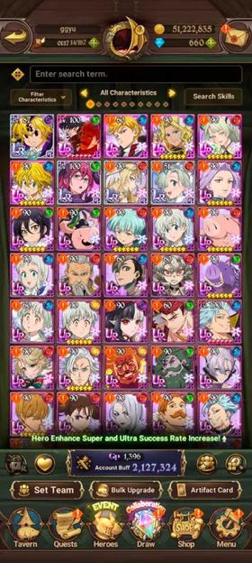 Asia, 1.558💎Newest UR Meli 6/6,  2,1 Million buff, 4LR + 6UR + Collab Gachiakuta Rudo + Zanka, story only at chapter 6 + side story all fresh