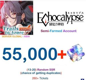 🔷Discount🔷Global/Japan🔷Echocalypse🔷55,000🔷120,000+ Diamonds🔷+ SSR🔷+Tickets🔷Account of your choice🔷, Sale