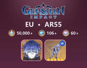 EU|AR55|Flins+Sign |50000+Primogems|106+Acquaint Fate|60+Intertwined Fates||