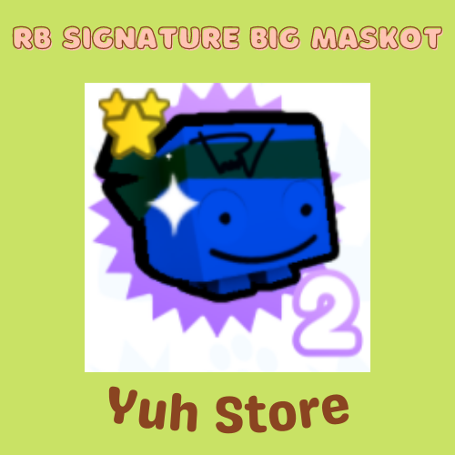 Rainbow Signature Big Maskot Pet Simulator X Fast Delivery