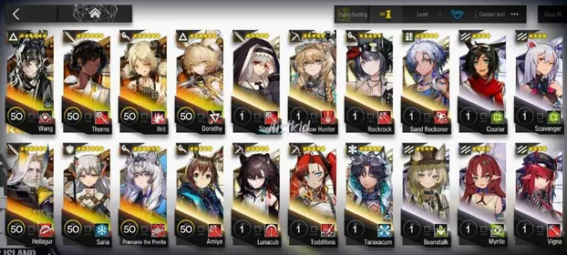 ARKNIGHTS GLOBAL STARTER 7*6 , LIMITED WANG , PRAMANIX ALTER,THORN,DOROTHY,IFRIT,SARIA,HELLAGUR