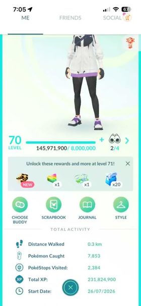 Pokemon Go Level 80 Total EXP