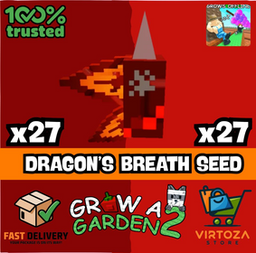 🐲x27 DRAGON BREATH SEED | ⚡️INSTANT DELIVERY |🌱GROW A GARDEN 2 SEEDS ROBLOX GAG 2