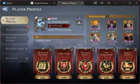 Global 60xx|Power 7,4M|Unnamable:Ymiret|15 Lord:Oren,Valderon,Etc|102 Legend:SunWukong,Etc|5 Assassin's Creed|2 Dracula| WOR092B