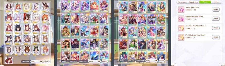 UM871 – Global Competitive Account | UG Team Rank, MLB Agnes Tachyon & Fukukitaru Speed Card