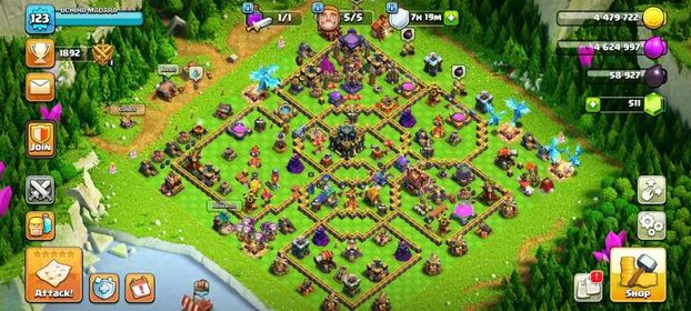 TH 17 💠High Wall🔷Heros: 50/57/46/32/20🔷Change Name Available💙Lots of Magic items🔷Good Equipment[FAST DELIVERY]