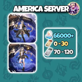 [America] 66000 Astrite + 100-150 Lustrous Tide + 0-30 Radiant Tide | UL45+ | Microsoft Email | Reroll Account