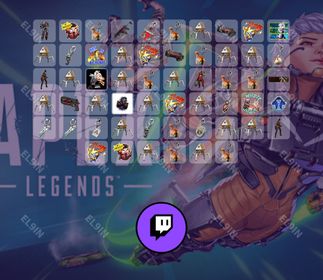 🧨 Twitch Drops 🌌 Apex vs Street Fighter 6 💎 Apex Legends [Total 56 Items]