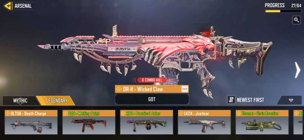 A Powerful Account 2 Mythical 27 Legendary Weapons Legendary Nikto