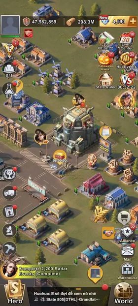 LZ068 | All Platform | 98M Peak Power | State 801 | HQ 24 | VIP 6 | 3S Heroes | 8M Squad | \4K Gems
