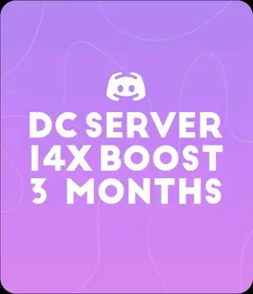 Discord Server Boost - 14X Boost For 3 Months - Fast Delivery⚡