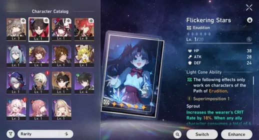 [ASIA] TL 4 | Rin Tohsaka + Signature Light Cones + Sparkle + Dan Heng PT | Fate Contract ON | Golden Companion Spirit x2 | Departure Warp ON [30/50] | Female MC | Starter All Unset