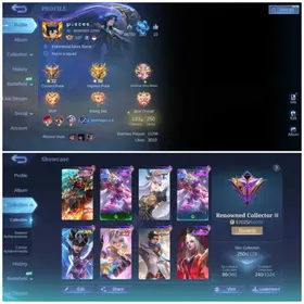ML499 👑 133 HERO ✨ 250 SKINS 🔥 LUCKYBOX ALPHA 💫 PACE ZHUXIN ⚡ EPIC VEXANA ⚔️ SAINT SEIYA BADANG 🛡️ CREATE ODETTE 🌌 LIGHTBORN GRANGER