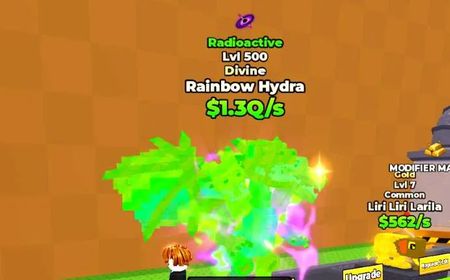 Skateboard for Brainrots - 1.3Q/s Rainbow Hydra Lv.500 max - Super Op