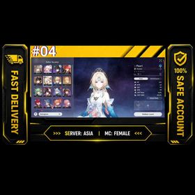 #A04. Sv.Asia | Starter TL 4 | Pearl, Huohuo, Sparkle,Gilgamesh, Dan Heng PT, Gepard  [Free 1 Ssr Golden Companion]