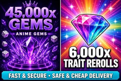 6000x Trait Reroll + 45000x Gems | Anime Dice