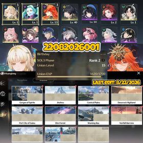 [Asia] Suisui Augusta Rebecca + Jianxin Encore | Level 15 | Manual Reroll | Microsoft Email | 22082026001